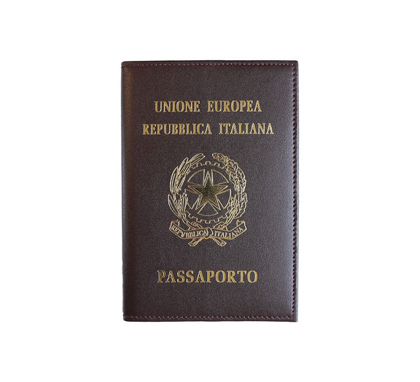 Italy Passport Cover Travel Accessories Burgundy 