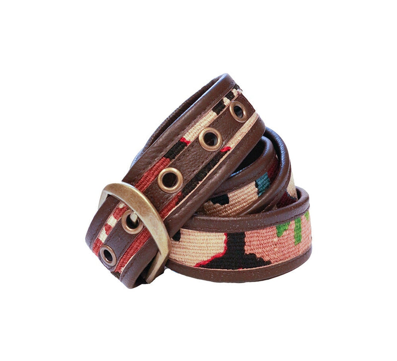 Kilim Belt Belt Maroon 