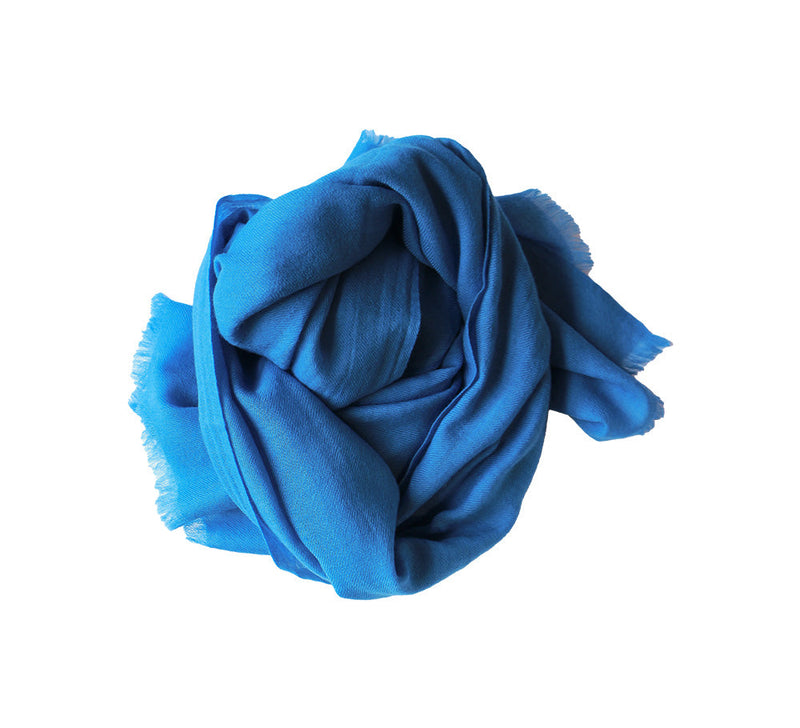 Knightsbridge Cashmere Blend Stole Pashmina & Scarves Blue 