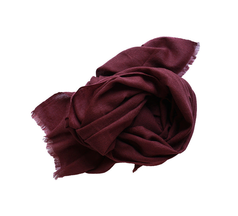 Knightsbridge Cashmere Blend Stole Pashmina & Scarves Burgundy 