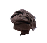 Knightsbridge Cashmere Blend Stole Pashmina & Scarves Dark Brown 