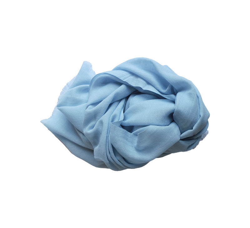 Knightsbridge Cashmere Blend Stole Pashmina & Scarves Light Blue 