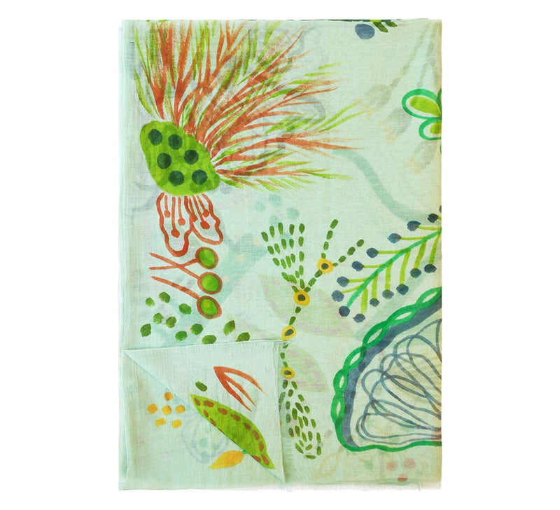Kyra Shawl Pashmina & Scarves Green 