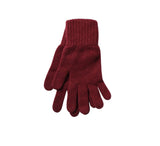 Ladies Cashmere Gloves Textiles Burgundy 