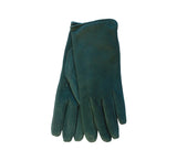 Ladies Cashmere Lined Suede Gloves Gloves Dark Green 6.5 