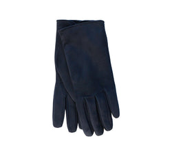 Ladies Cashmere Lined Suede Gloves Gloves Navy 6.5 