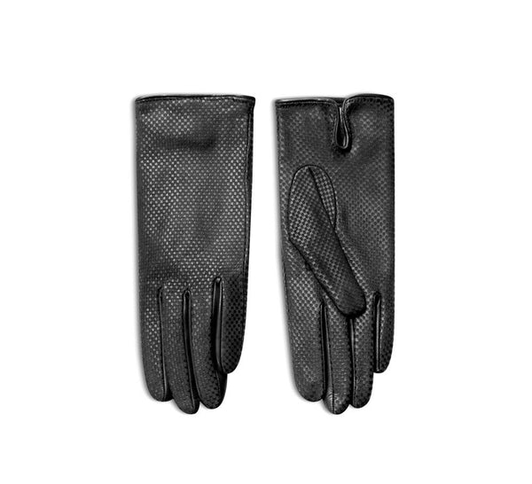 Ladies Dama Print Leather Gloves - Pickett London