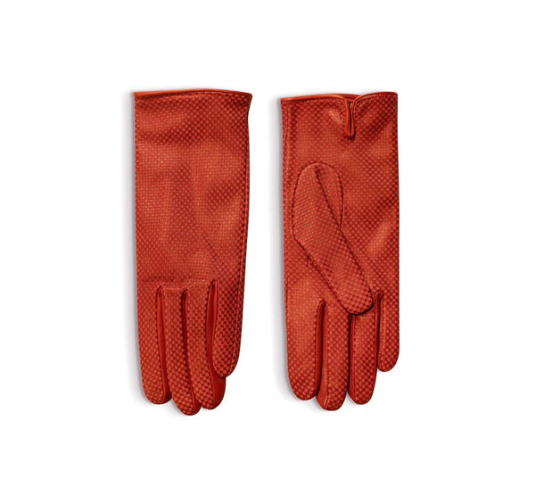 Ladies Dama Print Leather Gloves - Pickett London