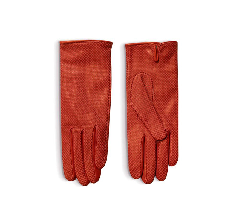Ladies Dama Print Leather Gloves - Pickett London