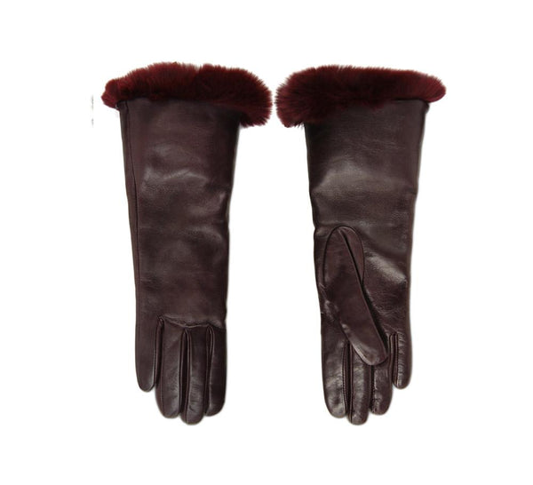 Ladies Fur Cuff & Cashmere Lined Gloves - Pickett London