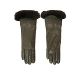 Ladies Fur Cuff & Cashmere Lined Gloves - Pickett London