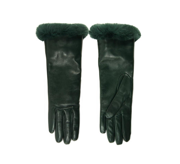 Ladies Fur Cuff & Cashmere Lined Gloves - Pickett London