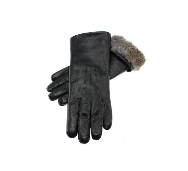 Ladies Fur Lined Gloves Touchscreen - Pickett London