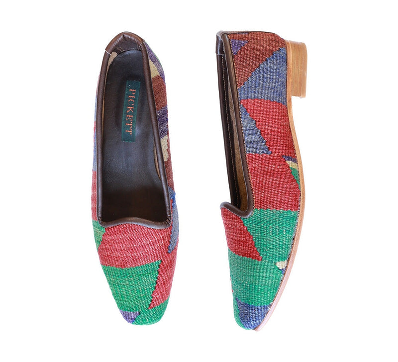 Ladies Kilim Slippers EU40 / UK7 Kilim Slippers/Trainers Apple Green 