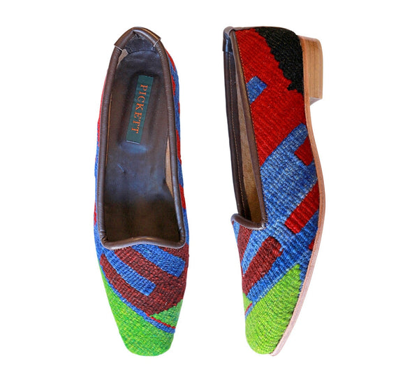 Ladies Kilim Slippers EU40 / UK7 Kilim Slippers/Trainers Green 