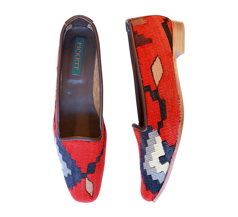 Ladies Kilim Slippers EU41 / UK8 Kilim Slippers/Trainers Bright Red 