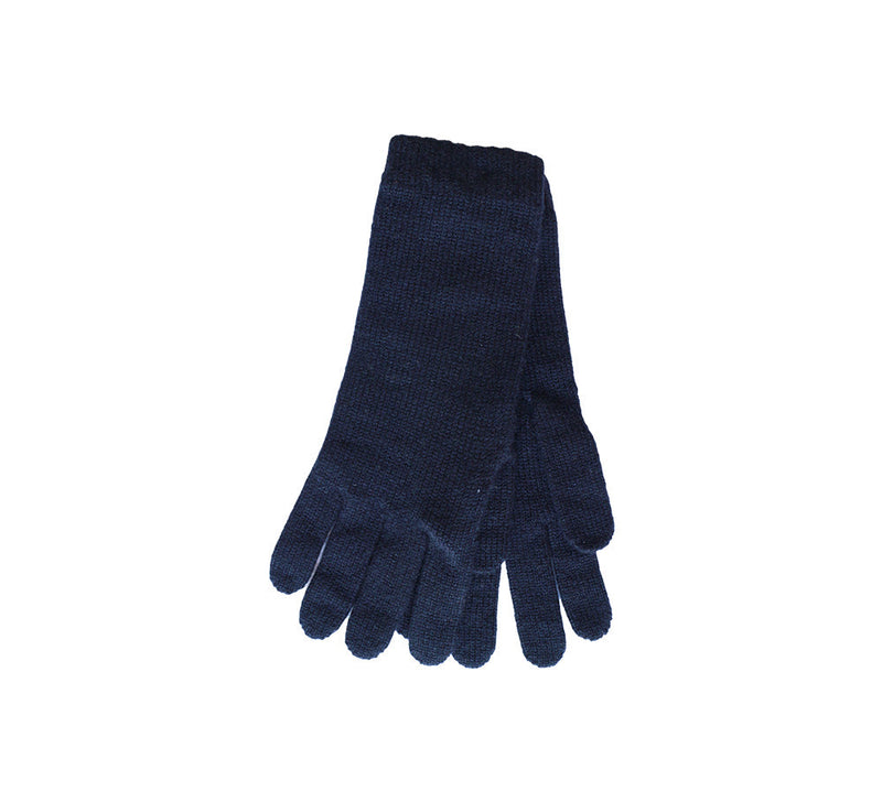 Ladies Long Cashmere Gloves Textiles Navy 