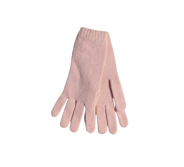Ladies Long Cashmere Gloves Textiles Pale Pink 