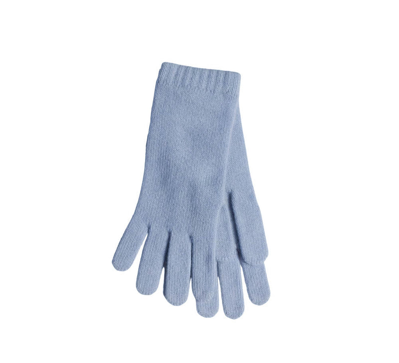 Ladies Long Cashmere Gloves Textiles Powder Blue 