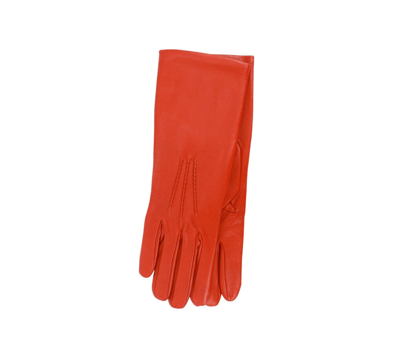 Ladies Mid Length Cashmere Lined Gloves Gloves Burnt Orange 6.5 