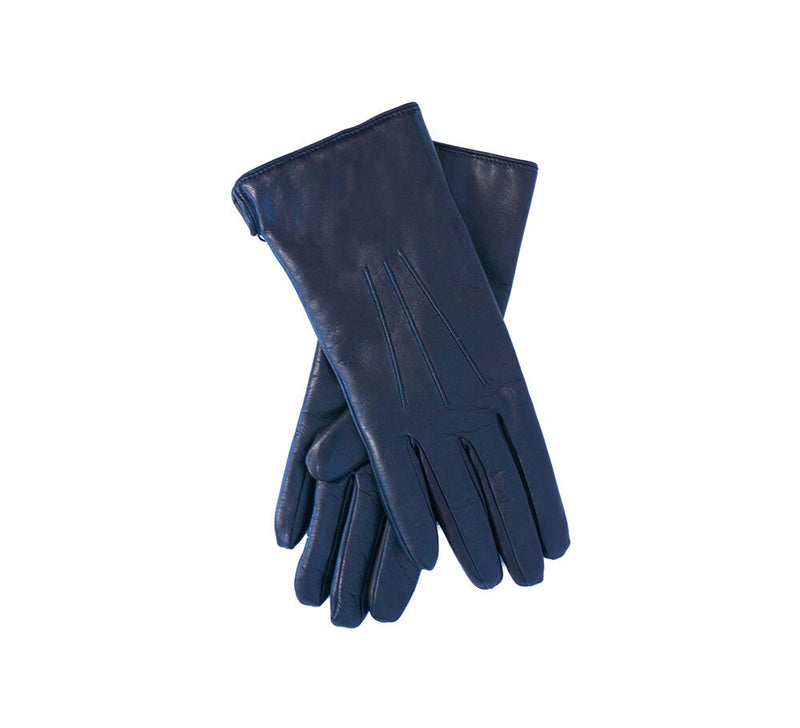 Ladies Napa Long Cashmere Lined Gloves Gloves Navy 6.5 