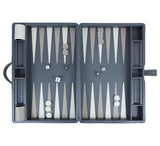 Large Backgammon Set Games Grey / Taupe / White 