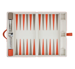 Large Backgammon Set Games Orange / Taupe / Orange 