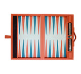 Large Backgammon Set Games Orange / Teal / Orange 