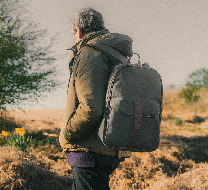 Large Classic Waxed Canvas Rucksack Rucksack 