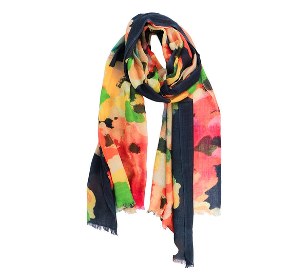 Lime Poppies Stole Pashmina & Scarves 