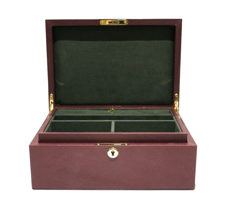 Premium Leather Jewelry Box & Travel Case - Lockable Jewelry