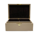 Medium Lockable Jewellery Box Jewellery & Cufflink Boxes Taupe 