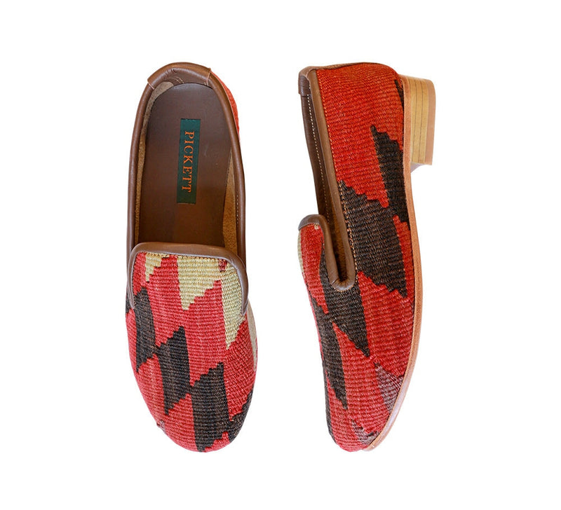 Men's Kilim Slippers EU40 / UK6 Kilim Slippers/Trainers Dark Red 