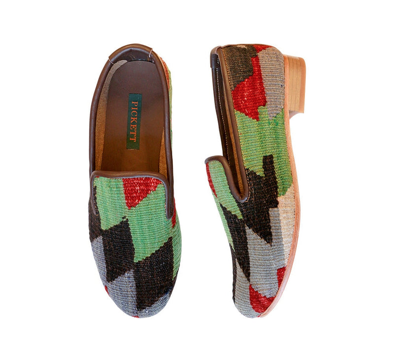 Men's Kilim Slippers EU42 / UK8 Kilim Slippers/Trainers Green 