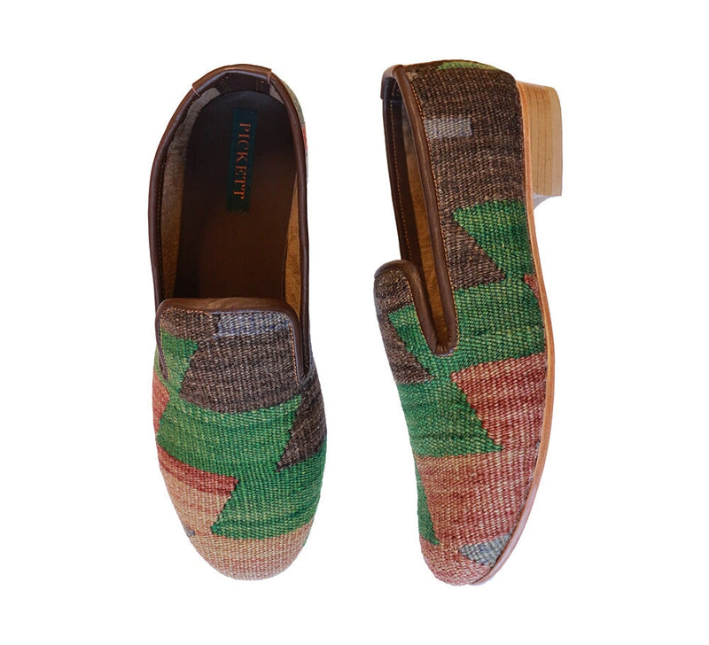 Men's Kilim Slippers EU44 / UK10 Kilim Slippers/Trainers Forest Green 