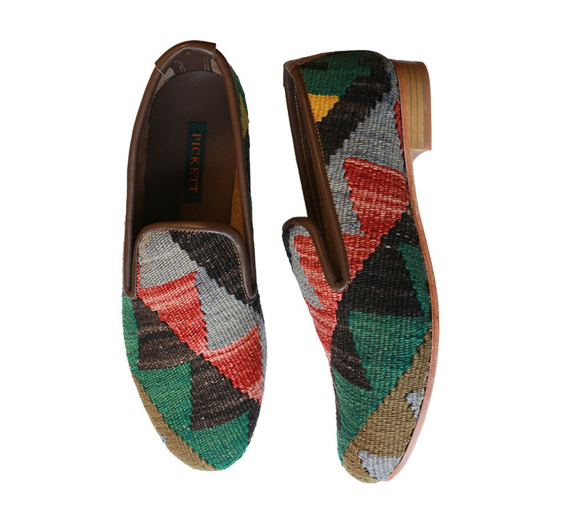 Men's Kilim Slippers EU46 / UK12 Kilim Slippers/Trainers Green 