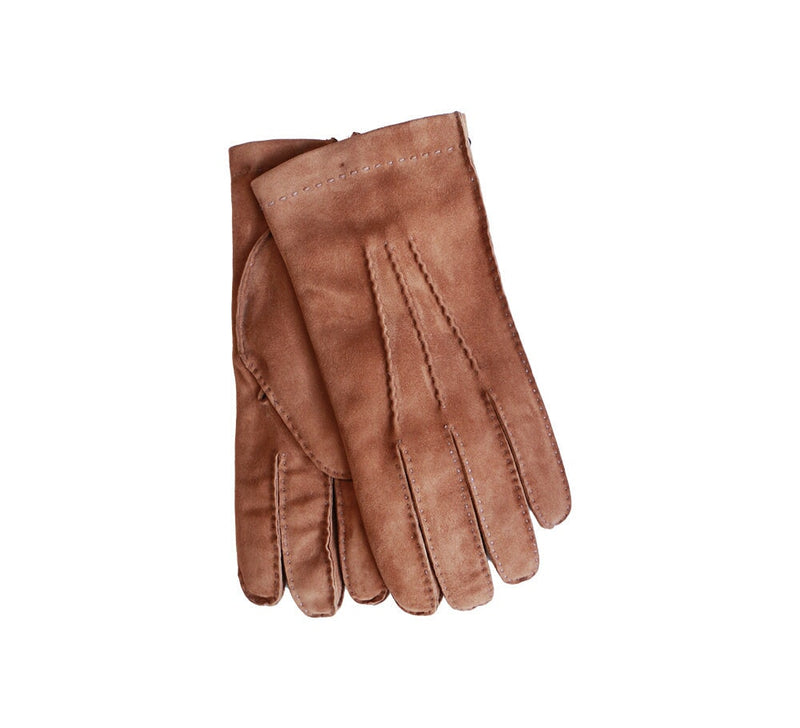 Men's Suede Cashmere Lined Gloves Gloves Camel 8 