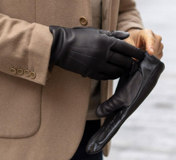 Men's Touchscreen Cashmere Lined Gloves Gloves 
