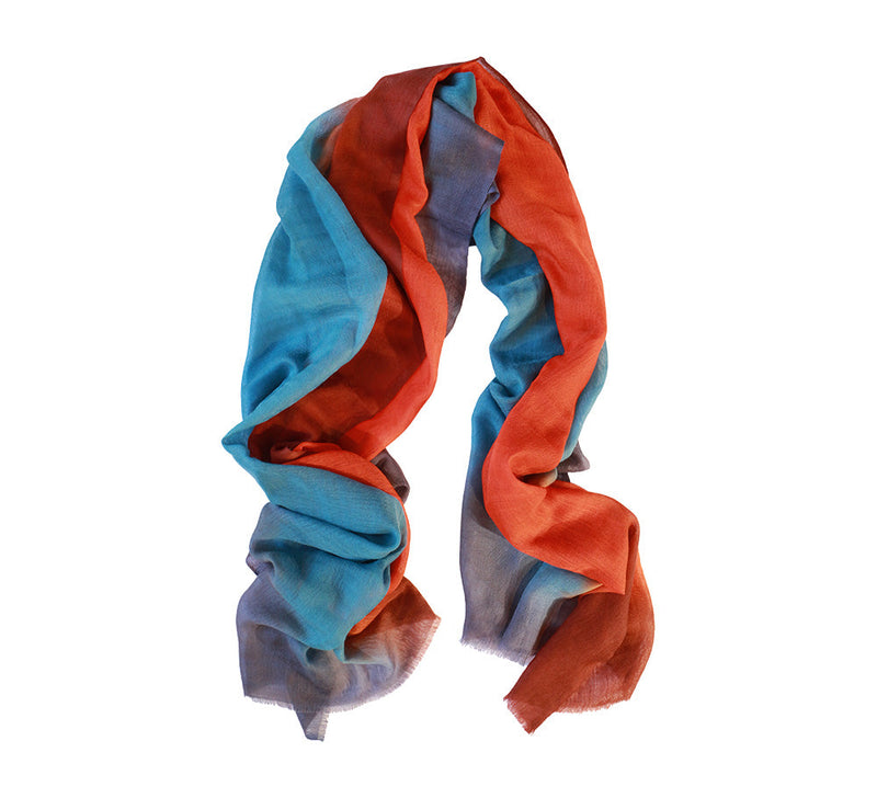 Meso Cashmere Stole Pashmina & Scarves Orange 