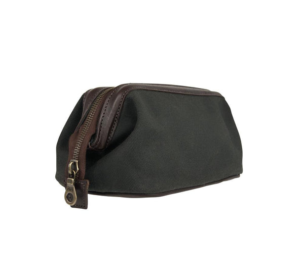 Middleton Moor Waxed Canvas Washbag - Pickett London