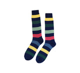 Multicoloured Thick Stripe Socks Textiles Navy 