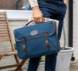 One Pocket Buckle Canvas Briefcase - Pickett London