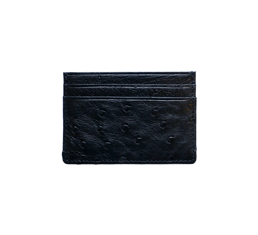 Pickett London | Ostrich Flat Card Case