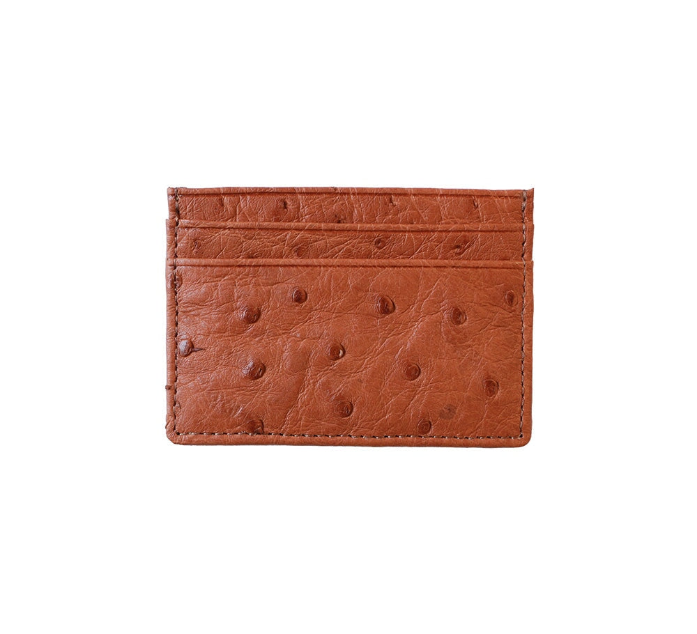 Pickett London | Ostrich Flat Card Case