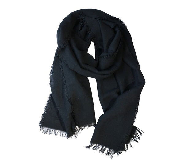 Papera Lightweight Stole Pashmina & Scarves Black 