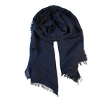 Papera Lightweight Stole Pashmina & Scarves Navy 