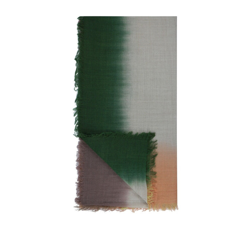 Pisa Wool Stole Pashmina & Scarves Green 