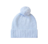 Pure Cashmere Pom Pom Hat Textiles Pale Blue 