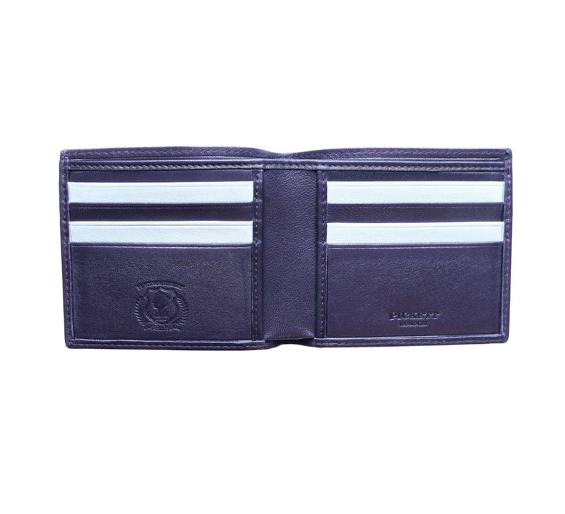 Short Wallet Wallets Purple / Silver Lambskin 