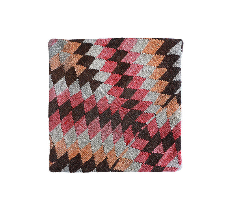 Small Kilim Cushion Home Accessories Dark Brown 